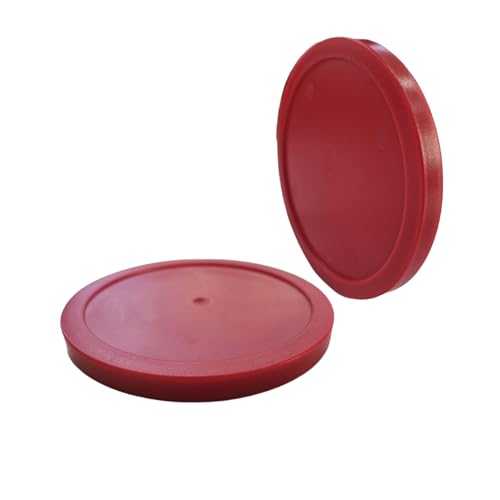 Air Hockey Pucks Set of 2 - 3.25-Inch Heavy-Duty 7mm Thick