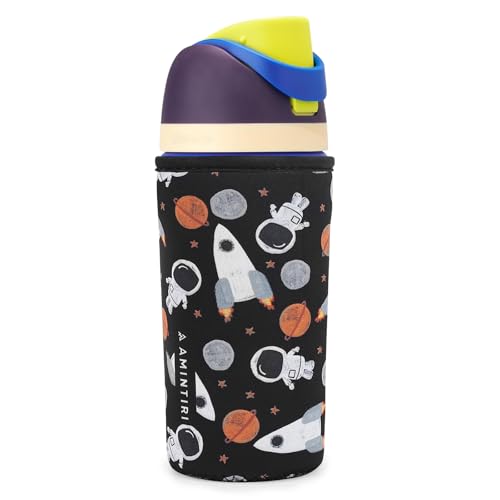 Cute Neoprene Sleeve for Owala Kids FreeSip 16 oz - Astronaut & Spaceship