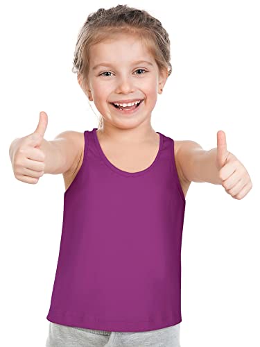 Girls Dance Tank Top - 3 Pack Sleeveless Crop Tops for Kids