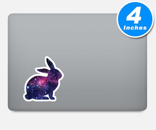 Galaxy Bunny Sticker Set - 3 Pack Waterproof Vinyl Decals for Laptop & Phone