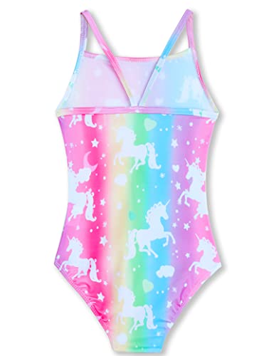 Multicolor One-Piece Girls Swimsuit - Beach Swimwear