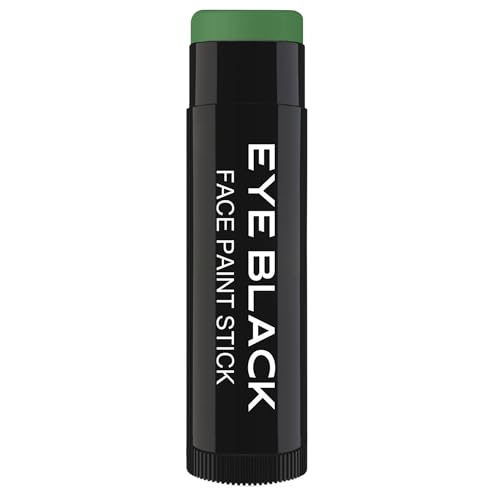 Green Anti-Glare Eye Black Stick - Sweat-Proof Grease Paint for Athletes