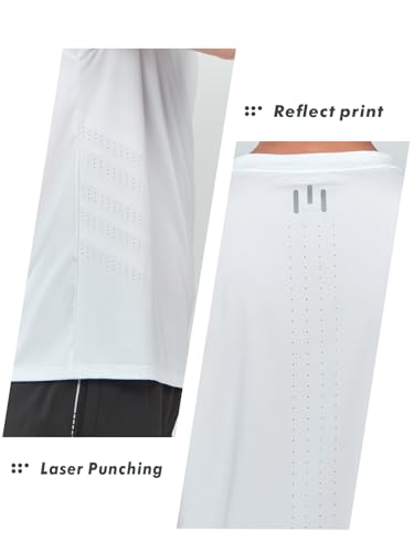Men's Quick Dry Athletic Workout T-Shirt - Lightweight, Breathable