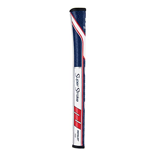 SuperStroke Traxion Pistol GT Golf Putter Grip - Red/White/Blue, Pistol Tour Variant