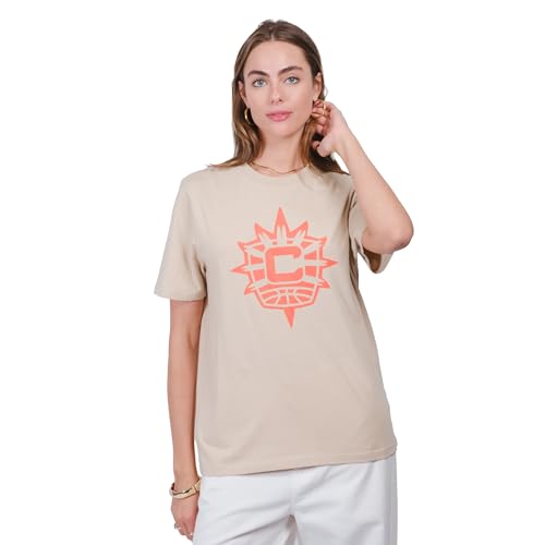 WNBA Connecticut Sun Women's Super Soft Fashion T-Shirt - Sand, X-Large