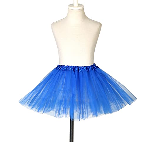 Royal Blue Kids Tutu Skirt - 3 Layered Tulle for Dance Party