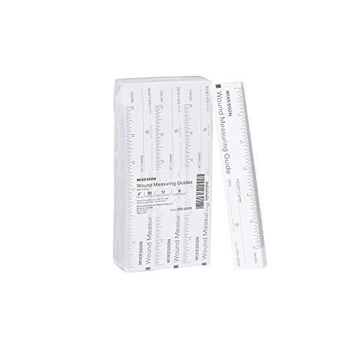 Wound Measuring Guide Ruler - Disposable Paper, 6-inch, 50 Count