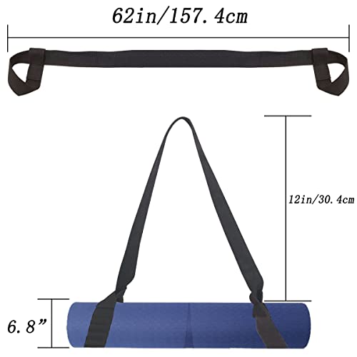 Adjustable Yoga Mat Strap - Multi-Purpose Sling - Black