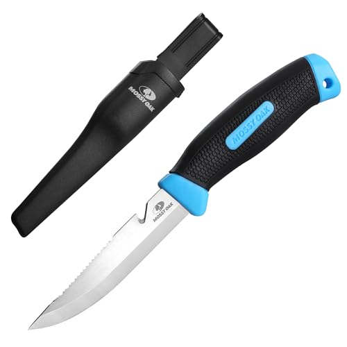 Mossy Oak 4" Fishing & Bait Knife with Protective Sheath