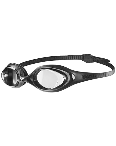 ARENA Unisex Adult Swim Goggles Clear/Black Anti-Fog Leak-Proof Swimming Mask