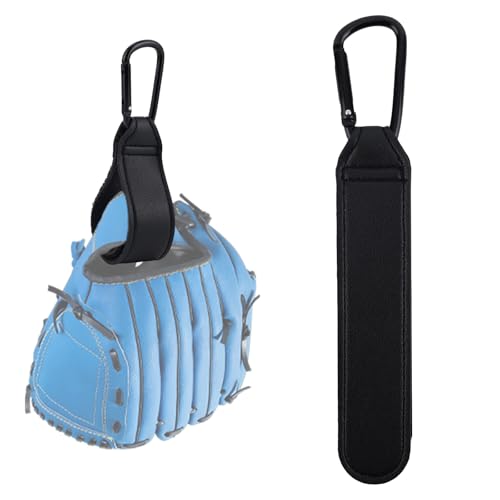 Adjustable Baseball Glove Clip for Sports Gear Drying & Storage - Black, 2 Pack