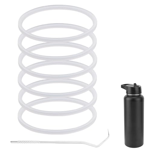 Silicone Gasket Replacement Set for Wide-Mouth Bottles - 6 Pcs