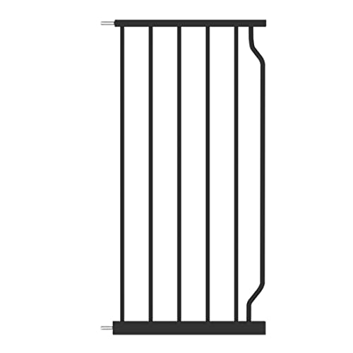 Extra Wide Baby Gate with 14.17in Extensions - Walk Through Pressure Mount Auto Close Child Safety Gate (Black, Extension-14.17"/36cm)