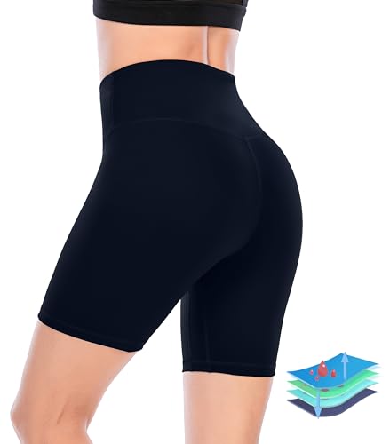 Leovqn X-Large Blue Menstrual Swim Shorts - Period Bikini Bottoms for Women