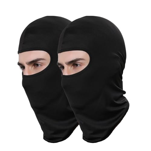 2-Pack Balaclava Ski Mask - Windproof Full Face Mask for Motorcycle & Winter