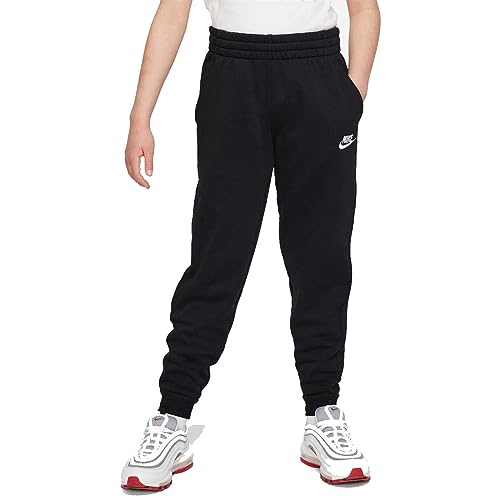 Kids' Fleece Joggers - Large - Black/White