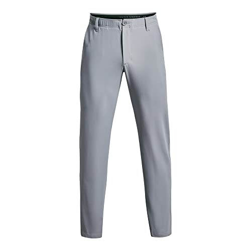 Under Armour Golf Drive Pants 34W x 32L Halo Gray Water-Resistant Stretch Twill