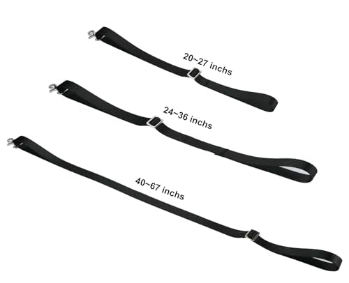 ZEYOCLY 24-36 inch Adjustable Bimini Boat Top Straps with Heavy-Duty Snap Hooks (2 pcs)