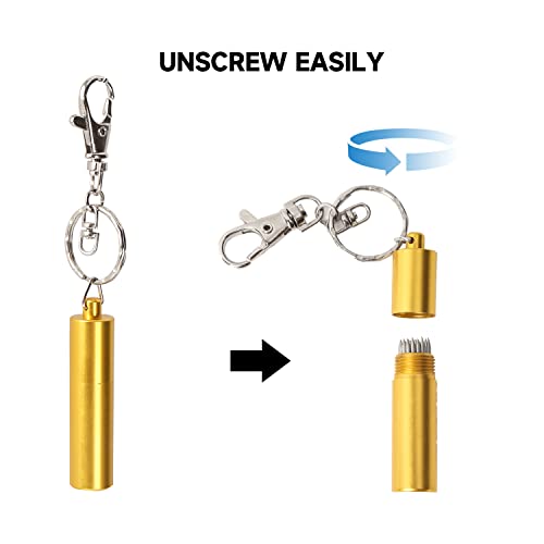 Pool Cue Tip Tool with Keychain - Scuffer, Shaper, Aerator