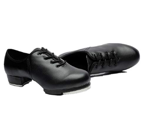 BeiBestCoat Synthetic Men’s Tap Shoes Oxford Black 13 / Ergonomic Dance Footwear