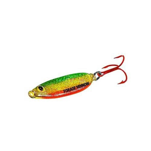 Forage Minnow Jig 'n Spoon Lure - 1/16 Oz - Super Glow Chub