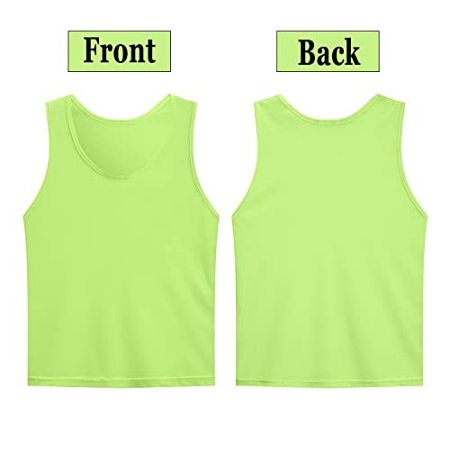 12 Pack Training Pinnies for Team Sports with Carry Bag