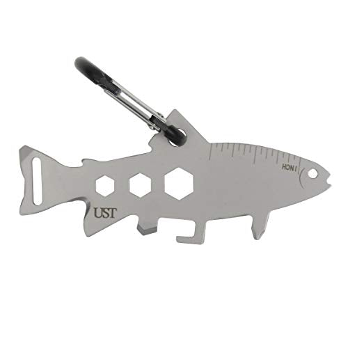Multi-Tool Carabiner - Stainless Steel for Hiking & Travel - Trout