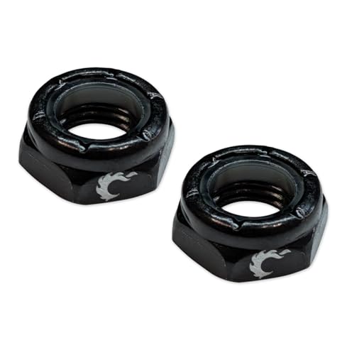 Dragon Kingpin Nuts - Steel Hardware for Skateboards - Black