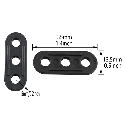 30PCS Tent Rope Adjusters - Durable Plastic Tensioners for Camping
