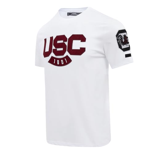 Men's University of South Carolina College Classic Chenille T-Shirt White L