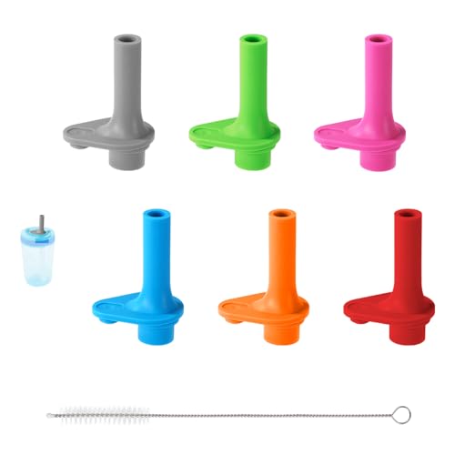 6-Piece Replacement Bite Valve Set for Zak Water Bottles - Silicone