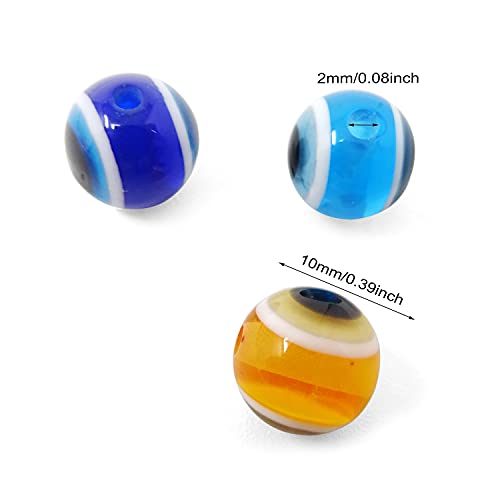 100PCS Fish Eye Fishing Beads - Mixed Color Acrylic, 10mm