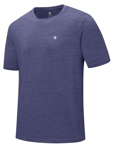Rdruko Men's X-Large Purple Moisture-Wicking Athletic Workout Shirts