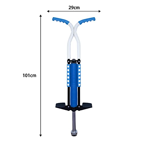 Willingfun Blue Kids Pogo Stick for Ages 8-13, Safe & No Assembly