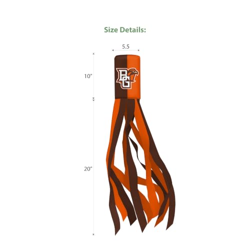 Bowling Green State University Windsock - BGSU Falcon Head Design
