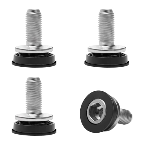 M8 Bicycle Crank Arm Fixing Bolts for Square Hole Crankset - 4 Pcs