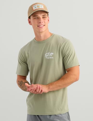 HUK Men's Short Sleeve Performance Fishing T-Shirt - Seagrass Large
