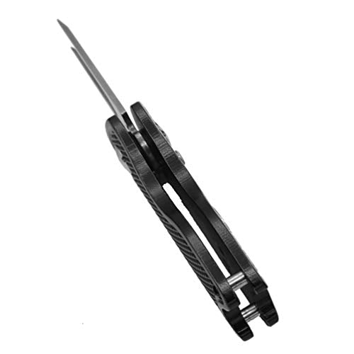Foldable Golf Divot Repair Tool with Magnetic Ball Marker - Black