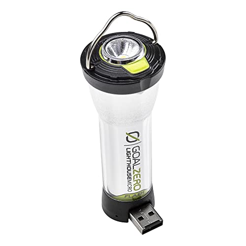 Goal Zero Lighthouse Micro Flash Lantern, USB Rechargeable Flashlight for Emergency and Outdoor Use