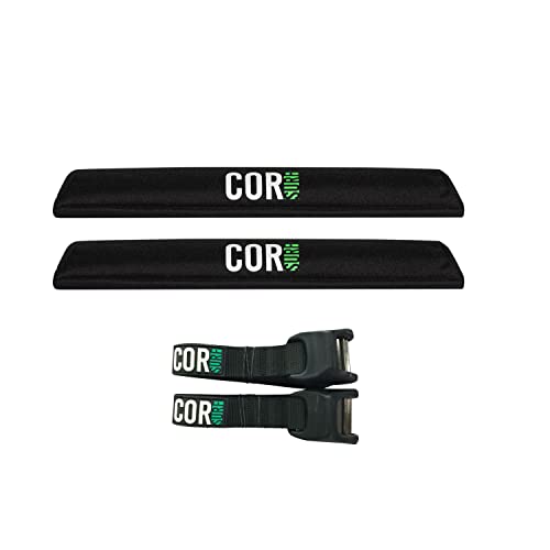 Aero Roof Rack Pads with No-Scratch Tie Down Straps - 19" Wide - 10' Strap