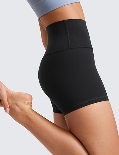 Butterluxe Biker Shorts for Women - 4" High Waisted, Soft Compression