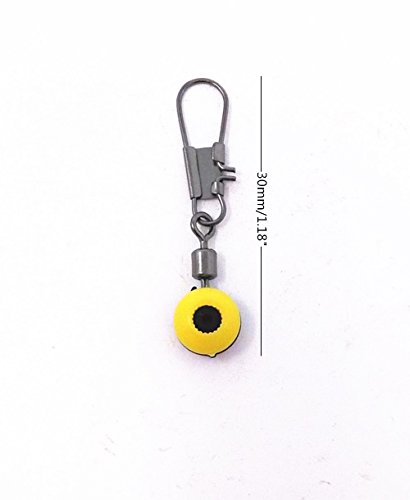 100pcs Fishing Line Swivel Clips - 30mm Interlock Snaps