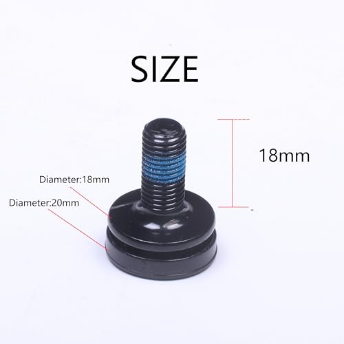8mm Hex Crank Arm Fixing Bolts for Square Taper Bottom Bracket - Black 2PC