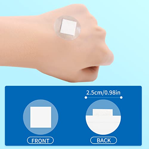 100pcs Clear Round Adhesive Bandages - 1 Inch Wound Care