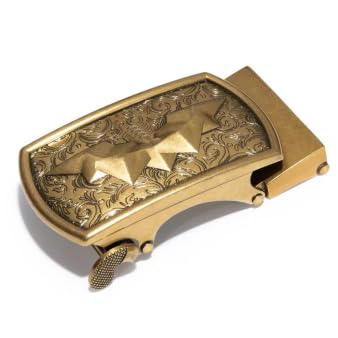 35MM Adjustable Ratchet Belt Buckle for Men - 1 3/8" Slide Strap