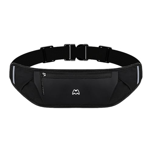 Simptech Black Reflective Waist Fanny Pack for Running & Outdoor Sports