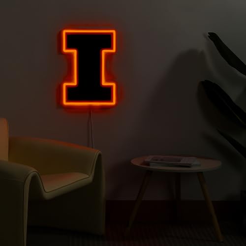 Illinois Fighting Illini LED Neon Sign - 15" x 10.92" - Energy Efficient & Easy to Install