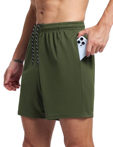 Men's 7-Inch Athletic Running Shorts - Lightweight, Quick Dry with Pockets
