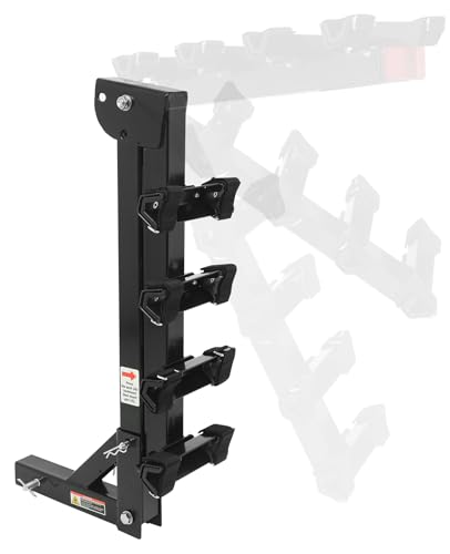 4-Bike Hitch Mount Rack with 150 lb Capacity - Easy Install & Swing Down Design