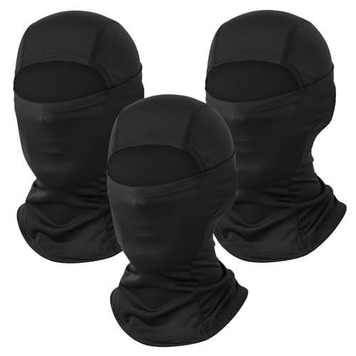 AILONSHAWN Black Breathable Ski Mask Balaclava Sun UV Protection Cooling Face Mask